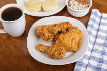 Fried Chicken Dinner and Coffee