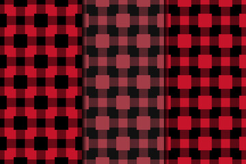 Geometric background. Red seamless wallpaper