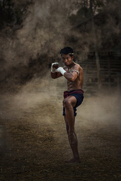 muay thai,Thai boxing vintage style,Thailand
