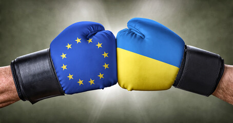Boxkampf - Europäische Union gegen Ukraine