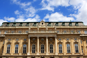 Fototapeta na wymiar The Hungarian National Gallery in Buda Castle, Budapest, Hungary