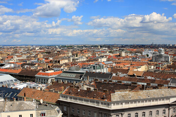Naklejka na ściany i meble View of Budapest from the hill, Hungary