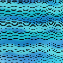 Sea waves pattern