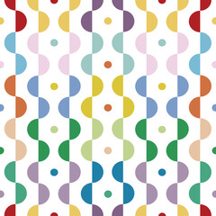 geometric modern pattern, several colors