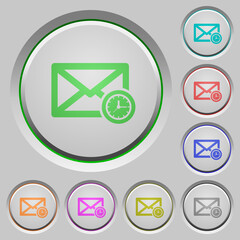 Queued mail push buttons