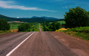 Fototapeta na wymiar Landscape with road