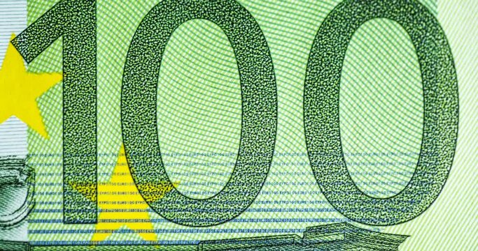 billet de 100 euro gros plan 