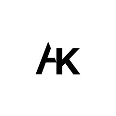 letter AK logo vector