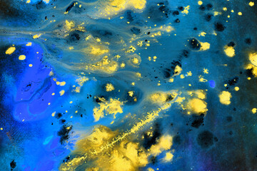 Fototapeta na wymiar Colorful watercolor gradient background in inversion