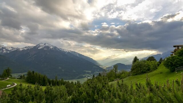 4K Timelapse Valley 01 A little place of happiness at Mosern Tyrol Austria