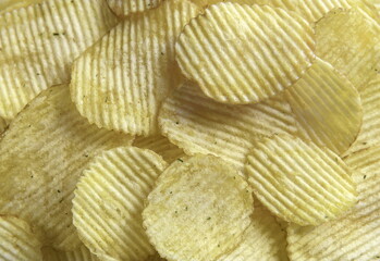 Potato chips background