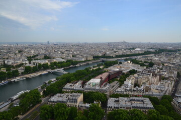 Fototapeta na wymiar Paris - panorama from Tour Eiffel