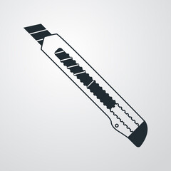 Icono plano cuter en fondo degradado