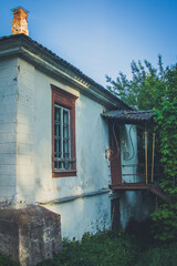 Old administrative house in Polish style in the village of Vidzy, Vitebsk region