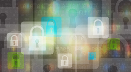 Cyber security and information or network protection. Future technology web services for business and internet project