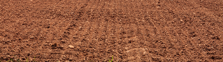 Earth in a field for agricultural cultivations.