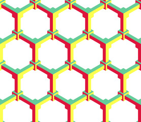 Hexagonal geometric pattern