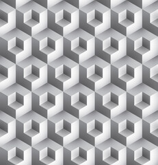 Cube geometric pattern