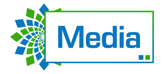 Media Green Blue Circular Bar 