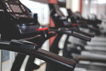 Row a Running machine in gym