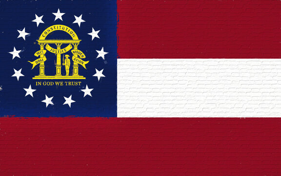 Flag of Georgia Wall.