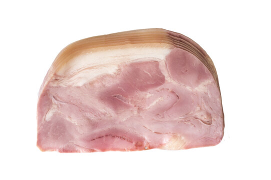 Slices of smoked pork shoulder or lacon