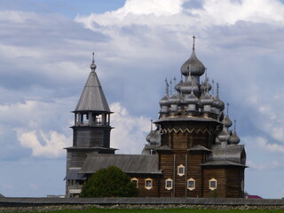 Fototapeta na wymiar キジ島の木造教会