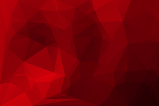 Deep burgundy red low poly background