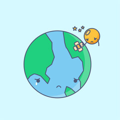 Save the World Vector Illustration