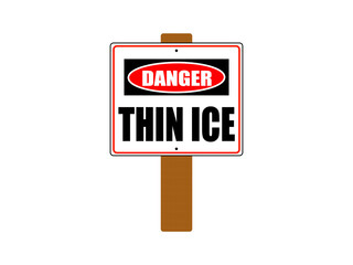Danger Thin Ice 