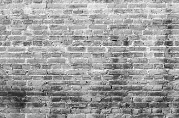 White brick wall background