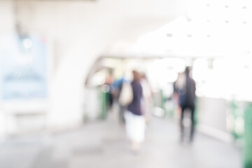 Abstract blurred image of department store use for abstract background