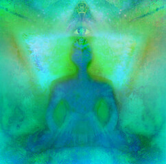 Man with third eye, psychic supernatural senses