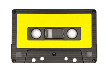 Obraz premium Vintage audio cassette tape isolated on white background