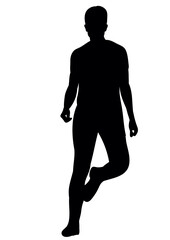  silhouette of a guy dancing
