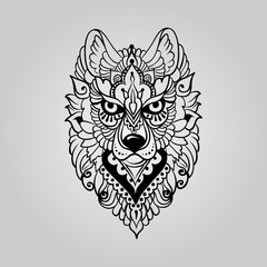 Tribal ethnic wolf