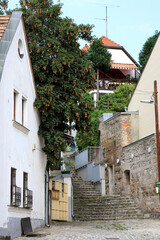 View of typical street of Szentendre in Hungary