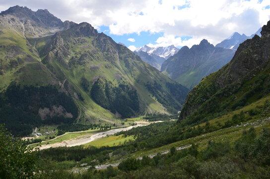 in the foothills of Mount Elbrus