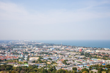 View of the city from the view point of Hua Hin
