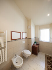 Fototapeta na wymiar Interiors of modern apartment, bathroom