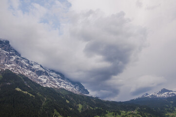 Grindelwald, Alpen, Berner Oberland, Eiger, Eigernordwand, Kleine Scheidegg, Lauberhorn, Schweizer Berge, Unwetter, Frühling, Sommer, Schweiz