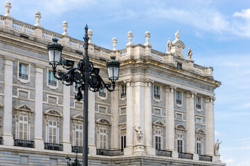 Obraz premium street view of downtown madrid, The city has a population of almost 3.2 million