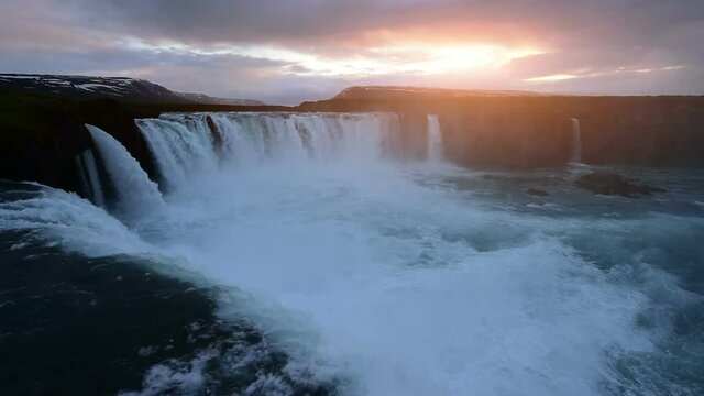 Selfoss waterfall in Vatnajokull National Park, Northeast Iceland