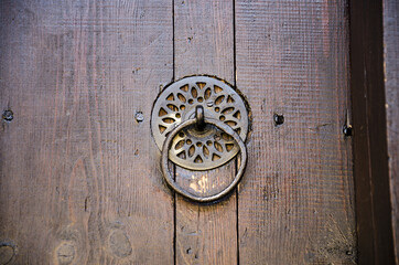 Old door knocker detail