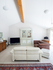 Interiors of modern apartment, living room