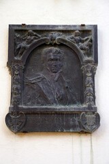 Sevilla (Spain). Memorial plaque to the writer Washington Irving in the city of Seville