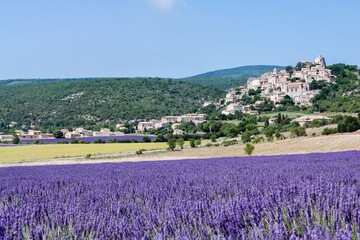 Plakat France, Provence, Simiane la Rotonde