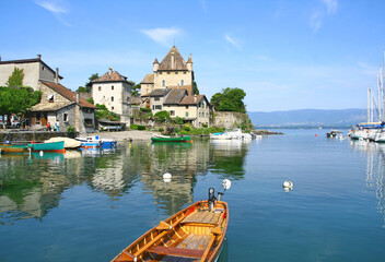 Yvoire au bord du lac Léman en Haute Savoie