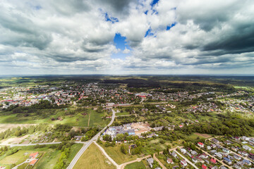 Tukums city and area, Latvia.