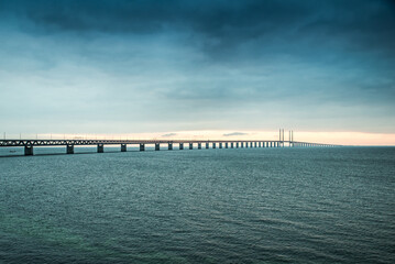Sunset at the Öresund Bridge